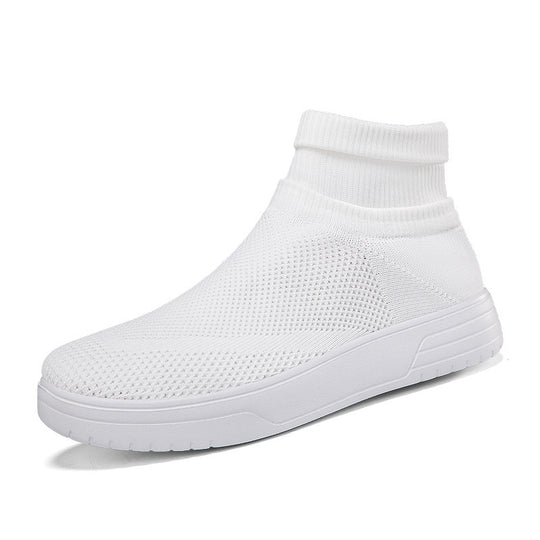 Damen Atmungsaktive Stricksneaker mit hohem Kragen R&B