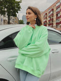 Damen lässiger Oversized Sweatshirt R&B