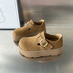 Damen Clogs mit modischem Riemen und komfortablem Fußbett R&B