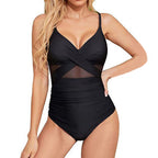 Damen Hochwertiger Einteiler Badeanzug mit trendigen Cut-Out-Details R&B