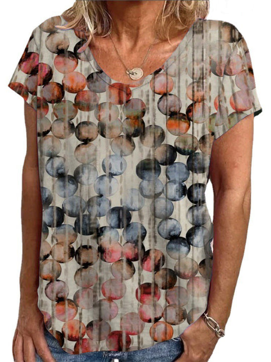 Damen Lockere Bluse mit buntem Paisleymuster R&B