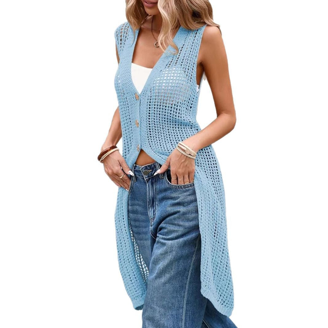 Damen Lässige Strickweste R&B