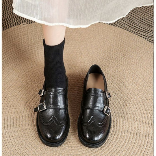 Damen Schnürschuhe mit dekorativen Fransen R&B