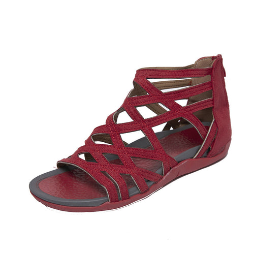 Damen Schnürsandalen mit elegantem Kreuzdesign R&B