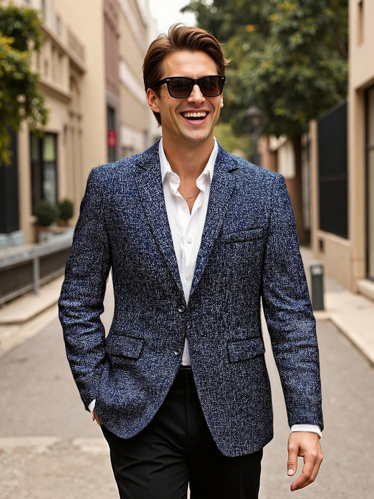 Herren eleganter Blazer aus Wolle R&B