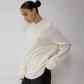 Damen lockerer Feinstrickpullover R&B