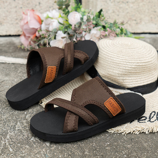 Damen Komfortable Zehentrenner-Sandalen mit atmungsaktivem Obermaterial R&B