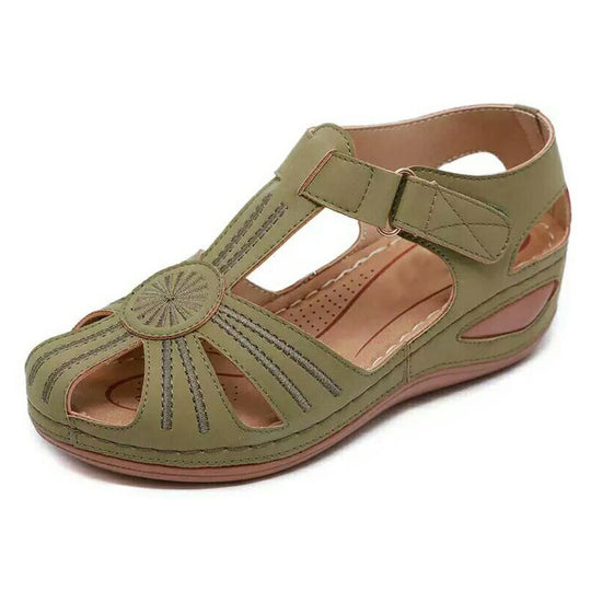Damen Schnürsandalen mit offenem Zehenbereich und ergonomischer Sohle R&B