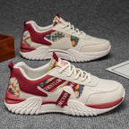 Damen Modische Sneakers mit Ethno-Muster und verstärkter Sohle R&B