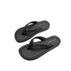 Damen Elegante Flip-Flops mit dekorativem Riemendesign und rutschfester Sohle EB