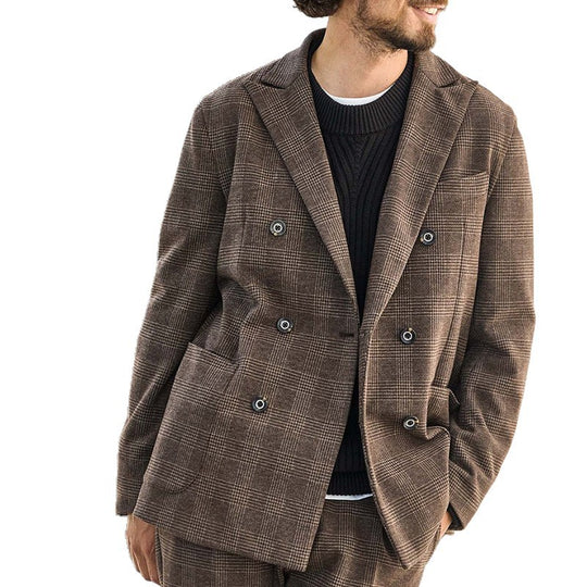 Herren elegante Doppelreiher-Jacke