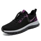 Damen atmungsaktive Laufschuhe mit elastischem Schnellschnürsystem R&B