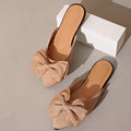 Damen modische Slides mit eleganter Schleifenverzierung R&B