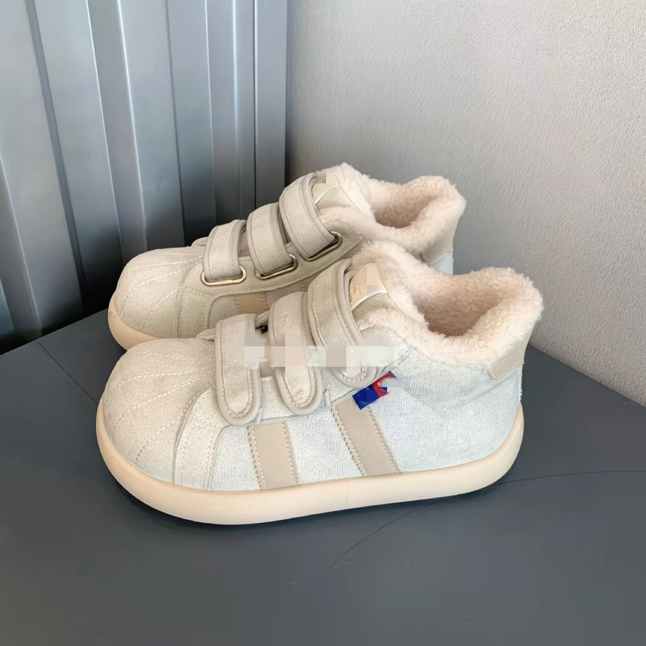 Damen Warmfutter Sneakers mit Klettverschluss R&B