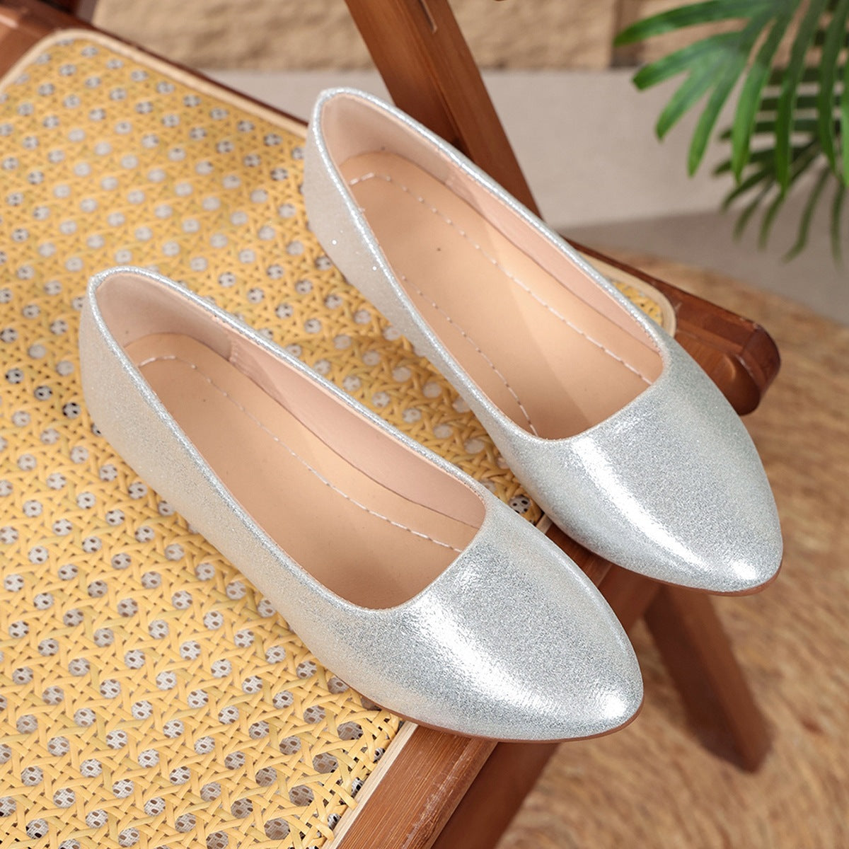 Damen Funkelnde und elegante Ballerinas R&B