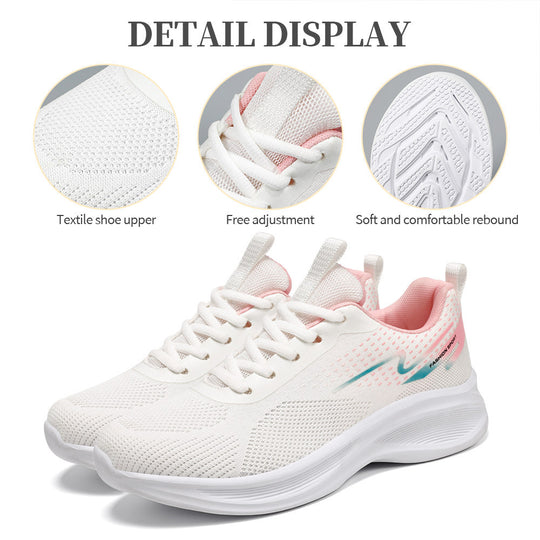 Damen Sportliche Laufschuhe mit atmungsaktivem Mesh-Obermaterial und dämpfender Sohle R&B