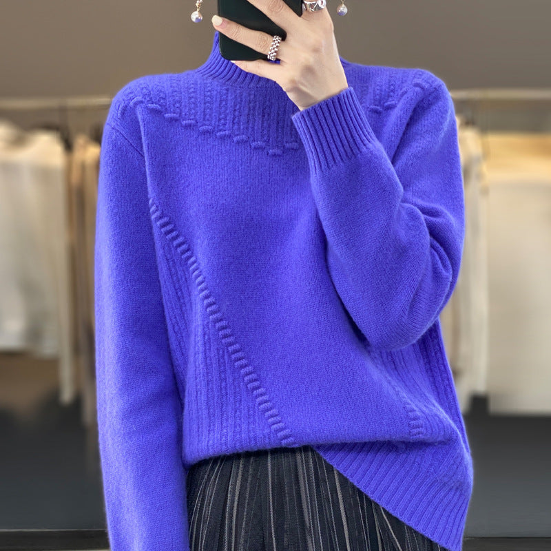 Damen Eleganter und bequemer Strickpullover mit einzigartigem Design R&B