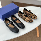 Damen elegante Ballerinas mit modischem Schnallen-Detail