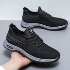 Damen Sportliche Freizeitsneaker mit atmungsaktiver Mesh-Oberfläche und dämpfender Sohle R&B