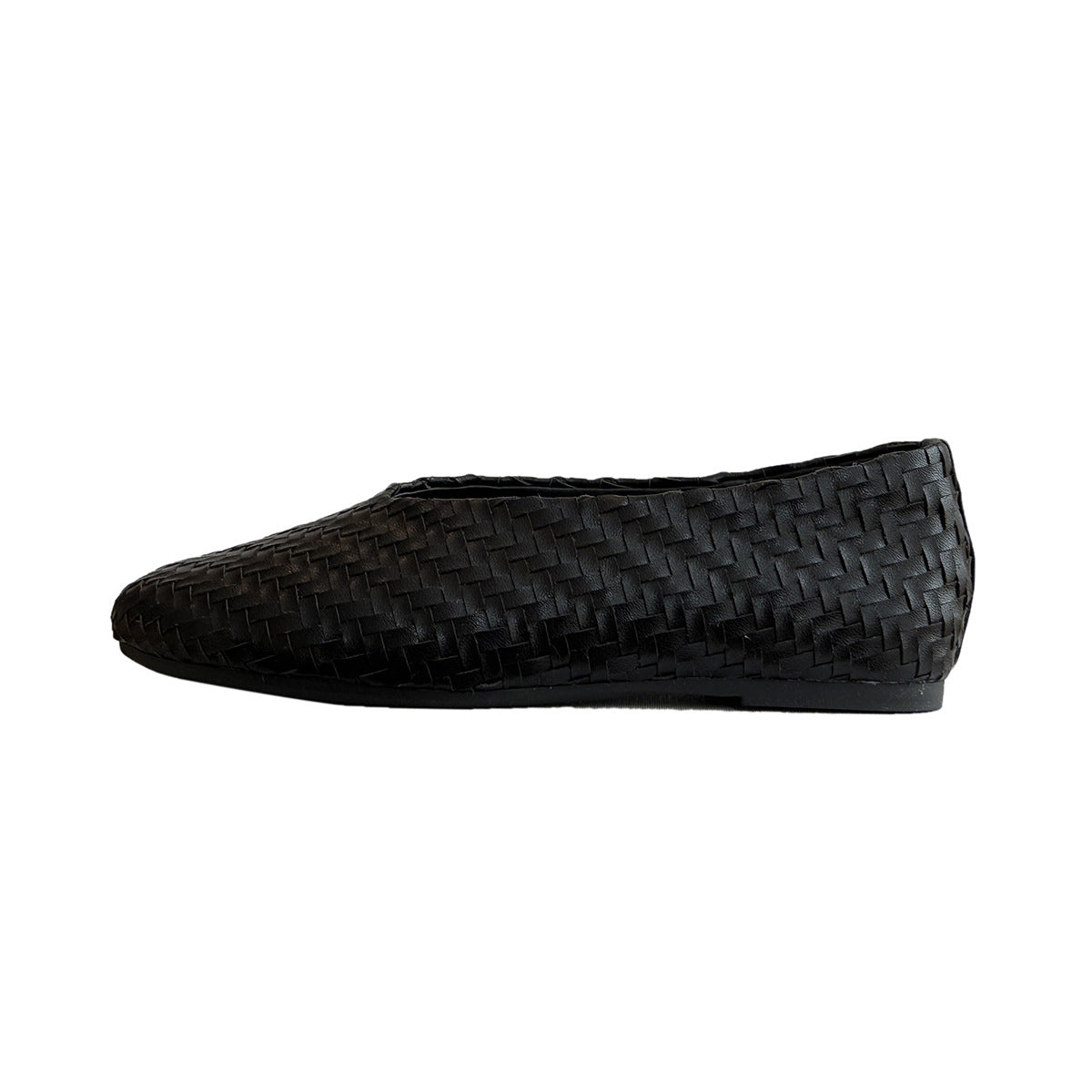 Damen Ballerinas aus hochwertigem geflochtenem Leder mit rutschfester Sohle R&B