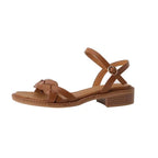 Damen Riemchen-Sandalen mit geflochtenem Design und komfortabler Sohle