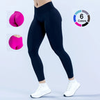 Damen High-Waist Sportleggings mit figurbetonter Passform und atmungsaktivem Material R&B