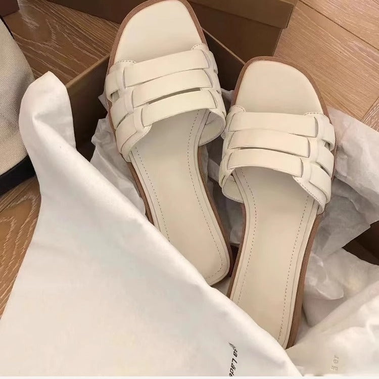 Damen Komfortable Slipper mit eleganten Riemen R&B