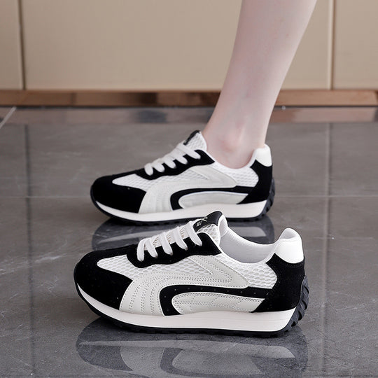 Damen Sportliche Sneakers mit atmungsaktiver Mesh-Oberfläche und dämpfender Sohle R&B