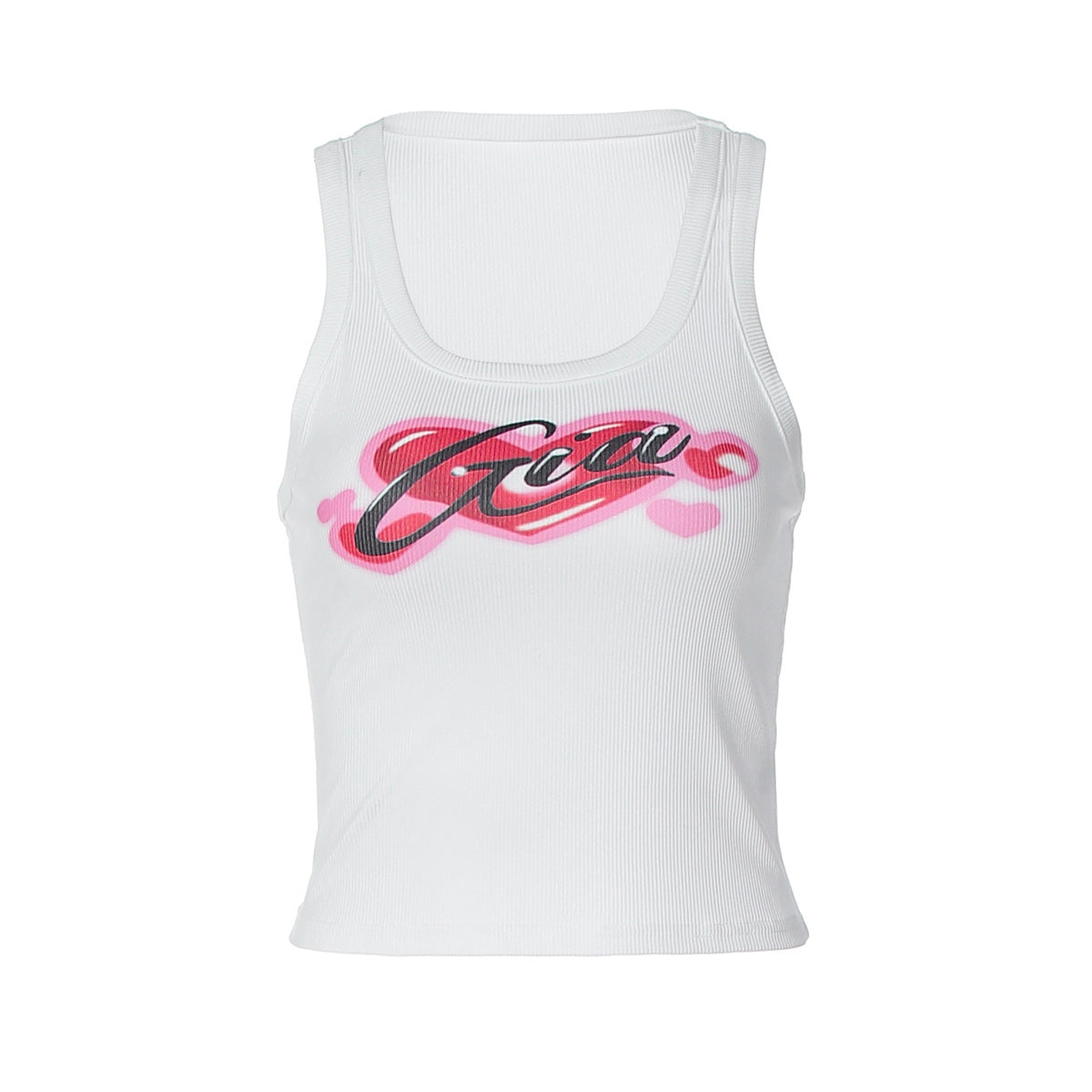 Damen Crop-Top mit stylischem Print und figurbetonter Passform R&B