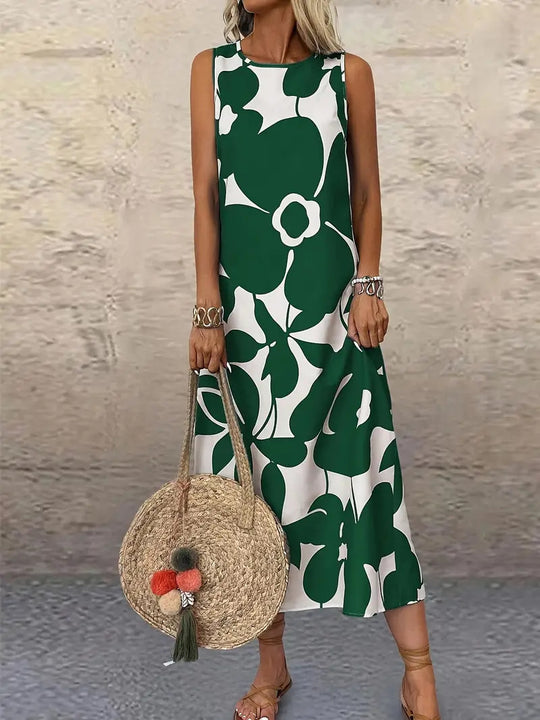Damen Maxikleid mit floralem Muster R&B