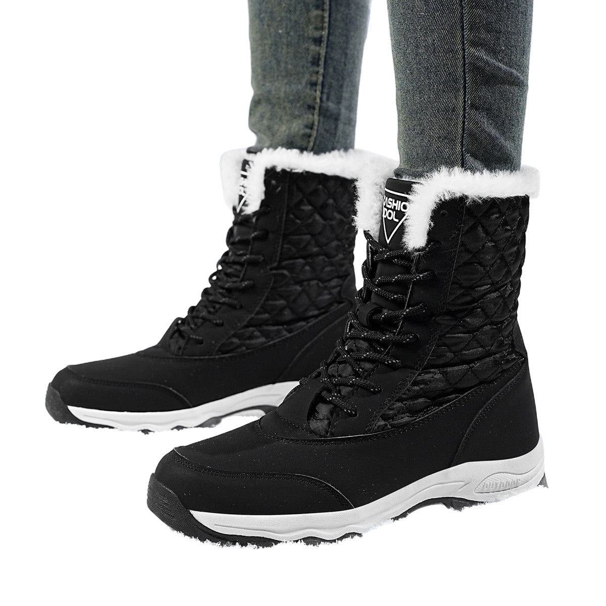 Damen Winterstiefel mit isolierendem Innenfutter und rutschfester Außensohle R&B