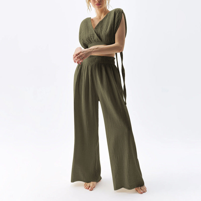 Damen Lässiger Two-Piece Jumpsuit R&B