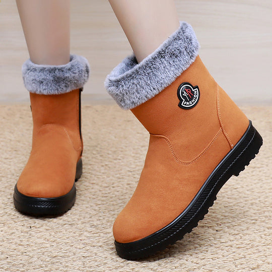 Damen Warme Winterstiefel mit weichem Innenfutter und rutschfester Sohle R&B