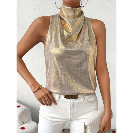 Damen Elegantes Oberteil mit edlem Stehkragen R&B