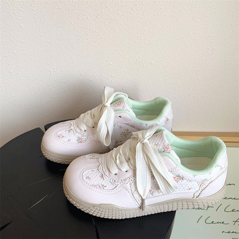 Damen Sneakers mit floralem Spitzen-Design und bequemer Polsterung R&B
