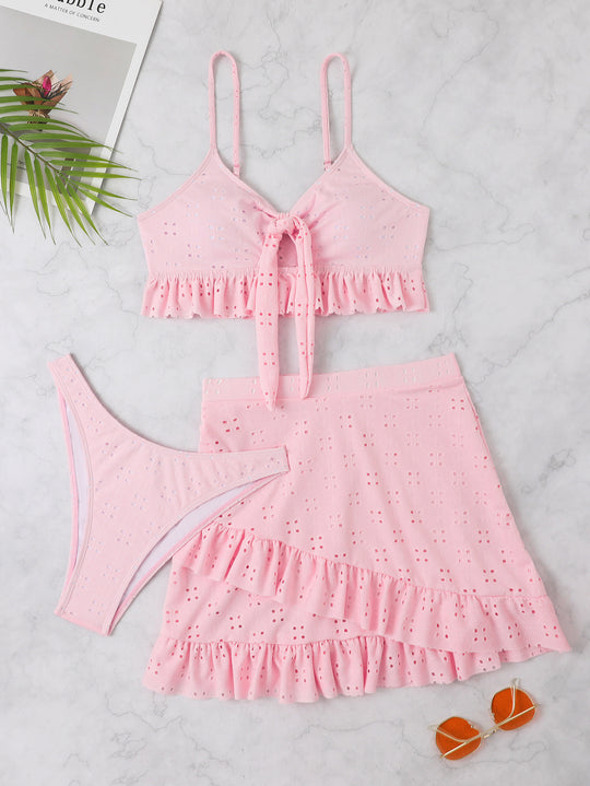 Damen Bikiniset mit Rüschendetails R&B