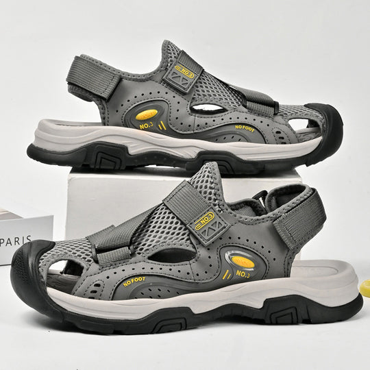 Damen Sportliche Outdoor-Sandalen mit verstellbarem Riemen und rutschfester Sohle R&B