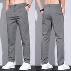 Herren modische Chino-Hose mit elastischem Bund und praktischen Seitentaschen R&B