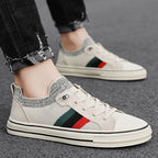 Damen lässige und luftige Sneakers mit elastischem Kragen und modischem Streifen R&B