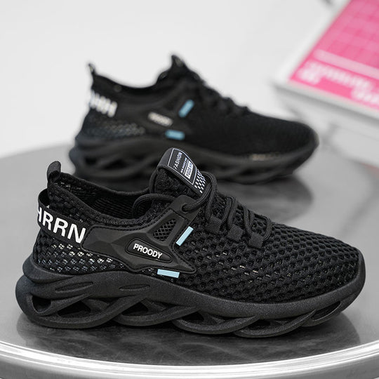 Damen Sportliche Mesh-Sneaker mit innovativem Dämpfungssystem und rutschfester Sohle R&B