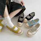 Damen Modische Mary Jane Schuhe mit verstellbarem Riemen und weicher Sohle R&B