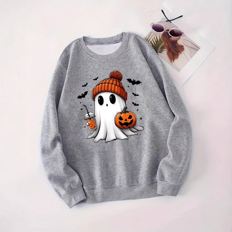 Damen Sweatshirt mit Halloween-Motiv