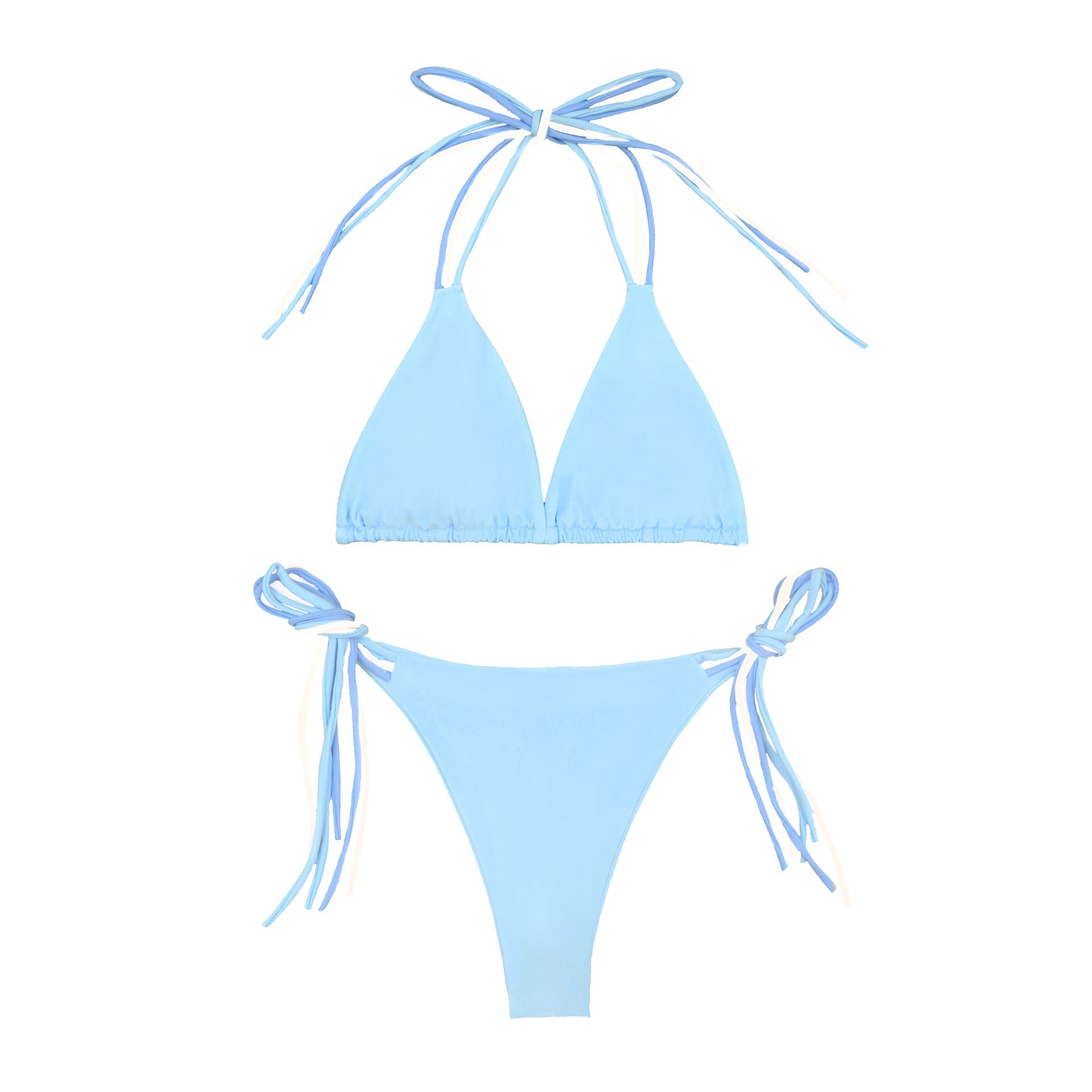 Damen Triangel-Bikini mit elegante BindR&Bänder R&B