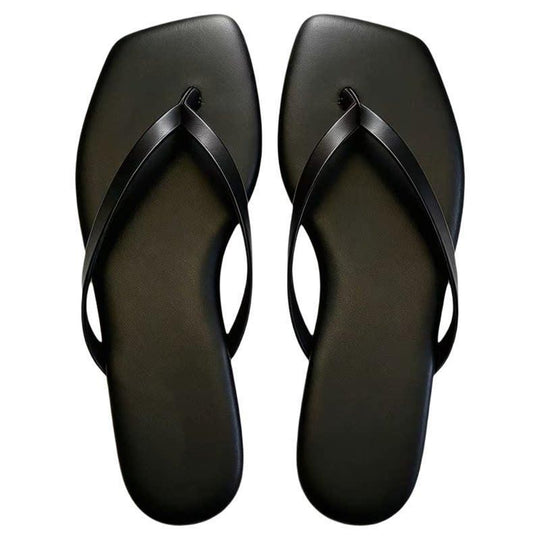 Damen modische Zehentrenner-Sandalen mit bequemem Fußbett R&B
