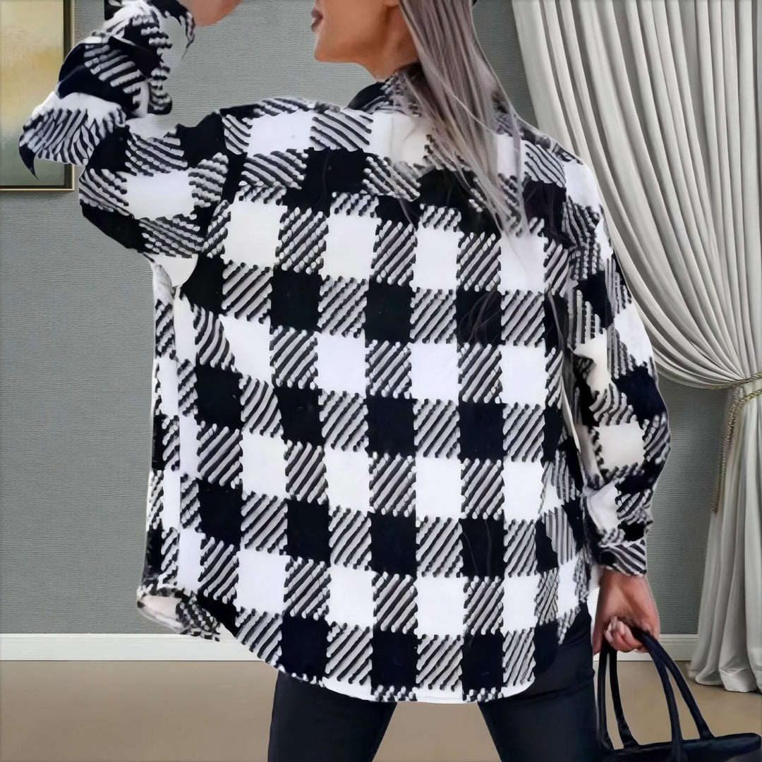 Damen Oversized Karobluse R&B
