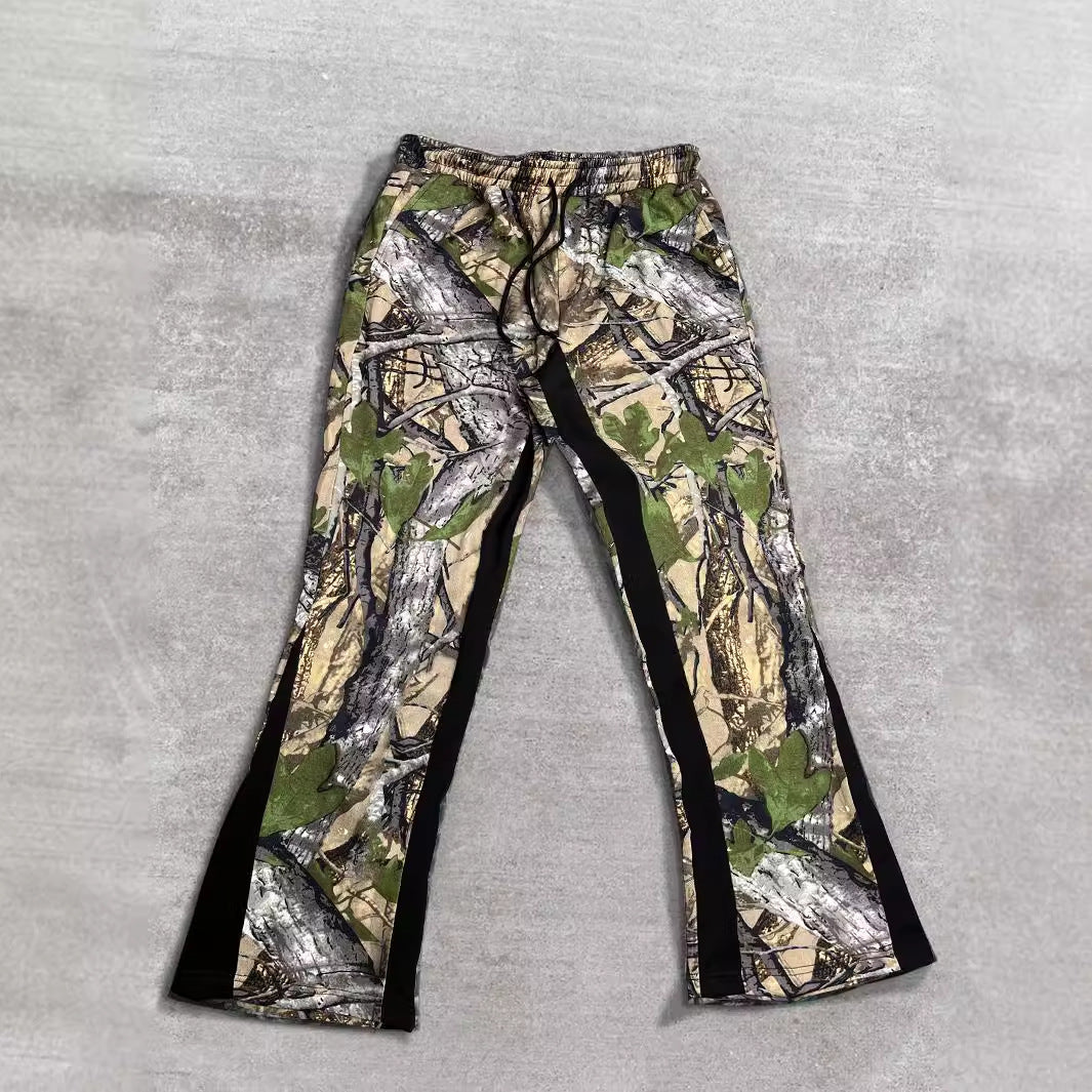 Herren Freizeithose mit innovativem Camouflage-Muster und elastischem Bund R&B