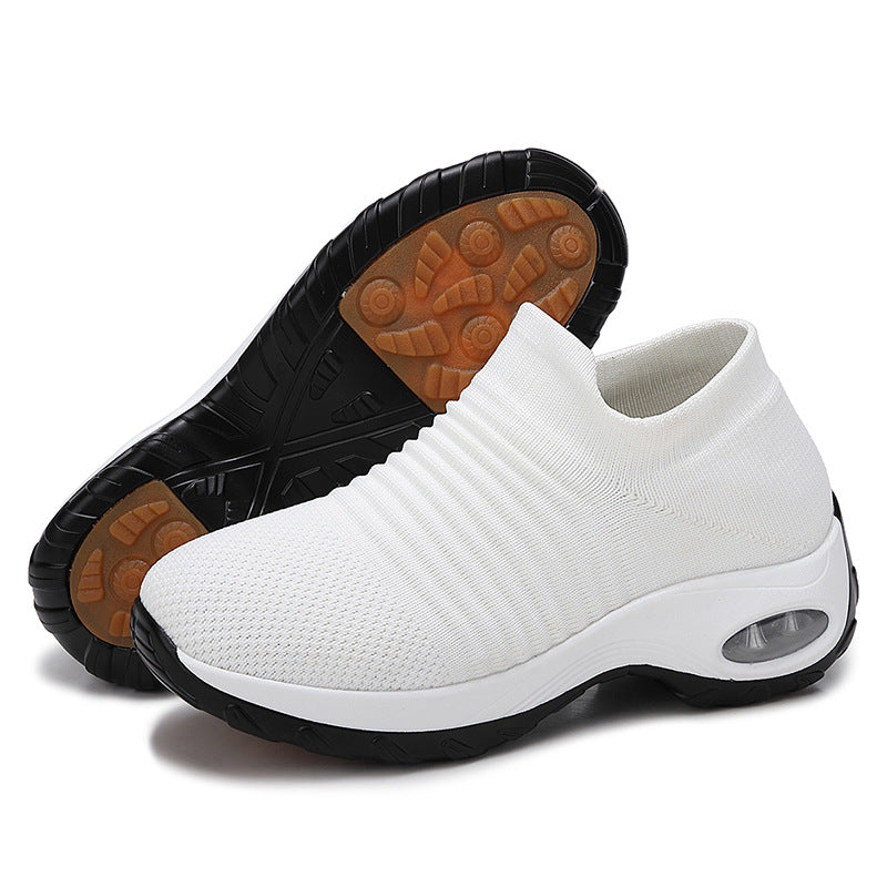 Damen Luftige Slip-On Laufschuhe mit dämpfendem Fußbett