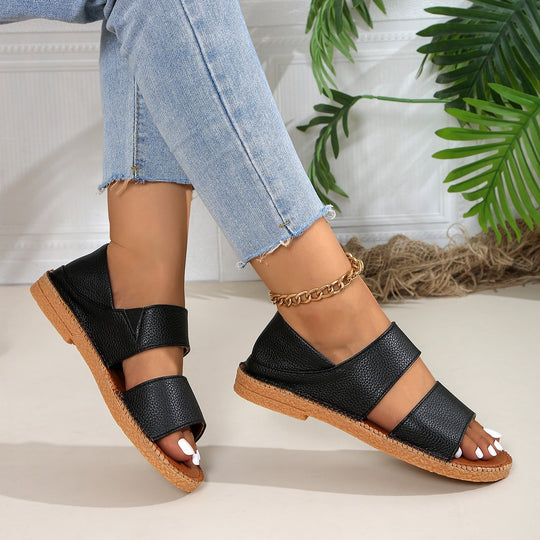 Damen komfortable und stylische Riemchen-Sandalen R&B