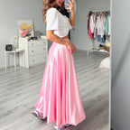 Damen elegantermaxirock mit fließendem Schnitt R&B