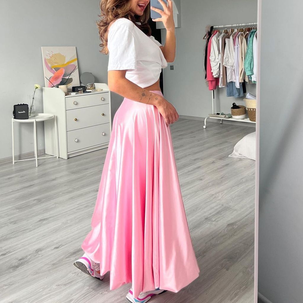 Damen elegantermaxirock mit fließendem Schnitt R&B